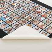 Creëer Your Ewn 70 Photo Collage Sherpa Deken (3/4)