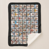 Creëer Your Ewn 70 Photo Collage Sherpa Deken (Voorkant)