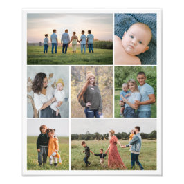 Creëer Your Ewn 7 Foto Collage Foto Uitbreiding Afdruk