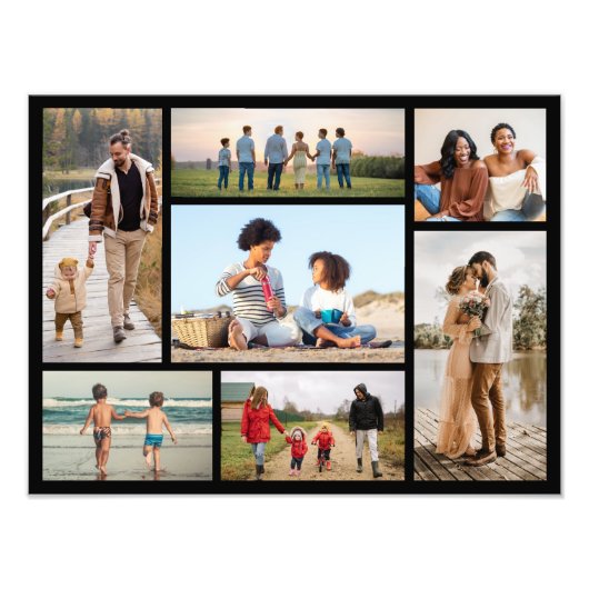 Creëer Your Ewn 7 Foto Collage Foto Uitbreiding Foto Afdruk (Voorkant)