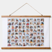 Creëer Your Ewn 80 Photo Collage Hangend Wandkleed (Voorkant)