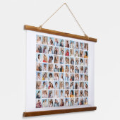 Creëer Your Ewn 80 Photo Collage Hangend Wandkleed (Gebogen)