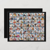 Creëer Your Ewn 80 Photo Collage Notitiekaartje (Voorkant / Achterkant)