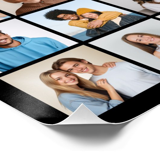 Creëer Your Ewn 80 Photo Collage Perfect Poster (Hoek)