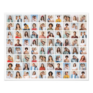 Creëer Your Ewn 80 Photo Collage Photo Enlargement Foto Afdruk