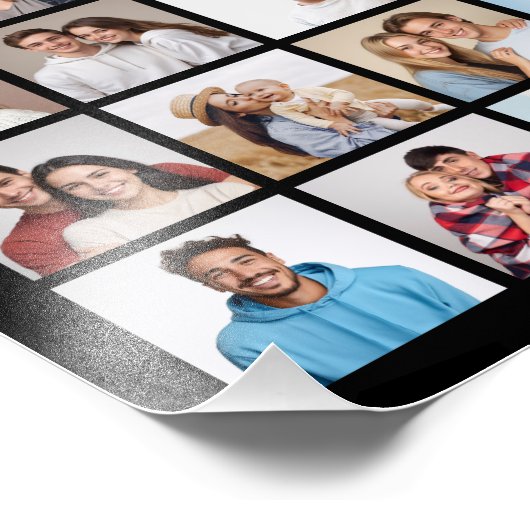 Creëer Your Ewn 80 Photo Collage Photo Enlargement Foto Afdruk (Hoek)