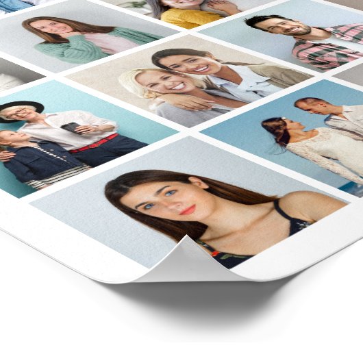 Creëer Your Ewn 80 Photo Collage Poster (Hoek)