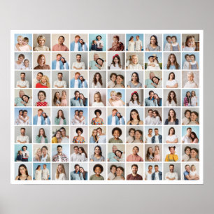 Creëer Your Ewn 80 Photo Collage Poster