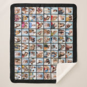 Creëer Your Ewn 80 Photo Collage Sherpa Deken (Voorkant)