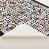 Creëer Your Ewn 80 Photo Collage Sherpa Deken (3/4)