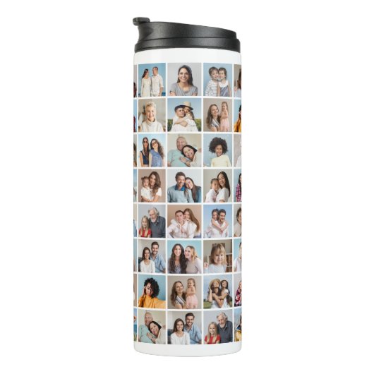 Creëer Your Ewn 80 Photo Collage Thermosbeker (Geroteerd rechts)