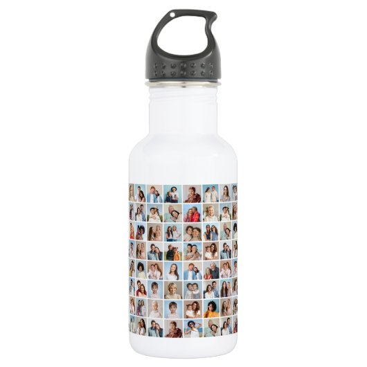Creëer Your Ewn 80 Photo Collage Waterfles (Voorkant)