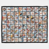 Creëer Your Ewn 88 Photo Collage Fleece Deken (Voorkant (Horizontaal))