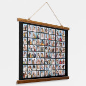 Creëer Your Ewn 88 Photo Collage Hangend Wandkleed (Gebogen)