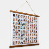 Creëer Your Ewn 88 Photo Collage Hangend Wandkleed (Gebogen)
