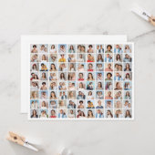 Creëer Your Ewn 88 Photo Collage Kaart (Voorkant / Achterkant in situ)