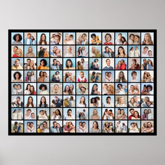 Creëer Your Ewn 88 Photo Collage Poster (Voorkant)