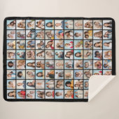 Creëer Your Ewn 88 Photo Collage Sherpa Deken (Voorkant (horizontaal))