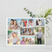 Creëer Your Ewn 8 Photo Collage Greep Kaart (Staand voorkant)