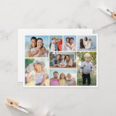 Creëer Your Ewn 8 Photo Collage Greep Kaart (Voorkant / Achterkant in situ)