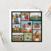 Creëer Your Ewn 9 Photo Collage Greep Kaart (Voorkant / Achterkant in situ)