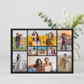 Creëer Your Ewn 9 Photo Collage Greep Kaart (Staand voorkant)