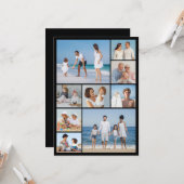 Creëer Your Ewn 9 Photo Collage Greep Kaart (Voorkant / Achterkant in situ)