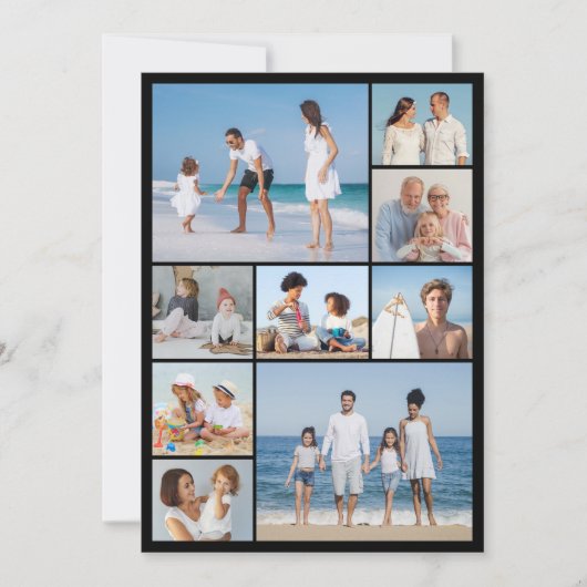 Creëer Your Ewn 9 Photo Collage Greep Kaart (Voorkant)