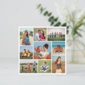 Creëer Your Ewn 9 Photo Collage Greep Kaart (Staand voorkant)