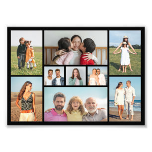 Creëer Your Ewn 9 Photo Collage Photo Enlargement Foto Afdruk