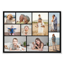 Creëer Your Ewn 9 Photo Collage Photo Enlargement Foto Afdruk