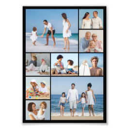 Creëer Your Ewn 9 Photo Collage Photo Enlargement Foto Afdruk