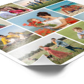 Creëer Your Ewn 9 Photo Collage Photo Enlargement Foto Afdruk (Hoek)