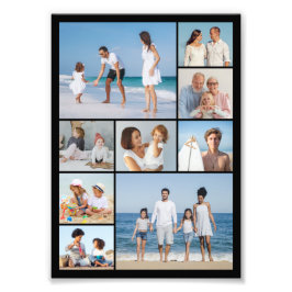 Creëer Your Ewn 9 Photo Collage Photo Enlargement Foto Afdruk