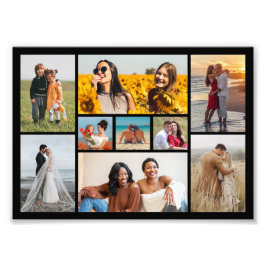 Creëer Your Ewn 9 Photo Collage Photo Enlargement Foto Afdruk