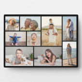 Creëer Your Ewn 9 Photo Collage Plaque Fotoplaat (voorkant)