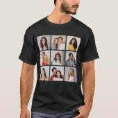 Creëer Your Ewn 9 Photo Collage Unisex T-shirt (Voorkant)