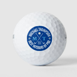Creëer Your Ewn Best Husband Monogram Golf Balls Golfballen
