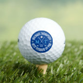 Creëer Your Ewn Best Husband Monogram Golf Balls Golfballen (Insitu Shirt)
