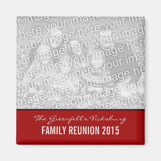 Creëer Your Ewn Family Reunion Keepomwille Magnet (Voorkant)