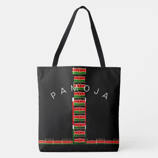 Creëer Your Ewn Foreign Kenya Pamoja Tote Bag (Voorkant)