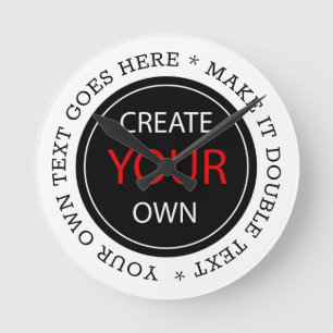 Creëer Your Ewn - Gepersonaliseerd, merkgebonden / Ronde Klok