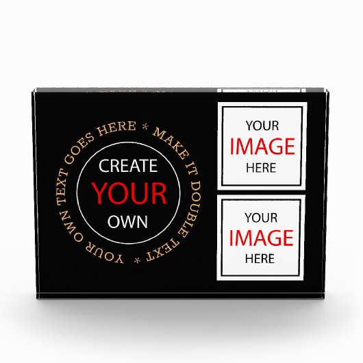 Creëer Your Ewn - Gepersonaliseerd, merknaam / gla Fotoblokken (Voorkant)