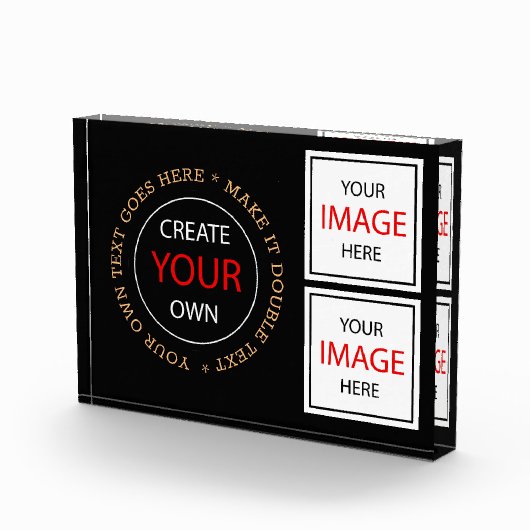 Creëer Your Ewn - Gepersonaliseerd, merknaam / gla Fotoblokken (Rechts)