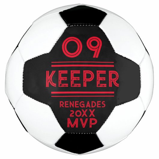 Creëer Your Ewn Goalie Keeper MVP Award Voetbal (Voorkant)