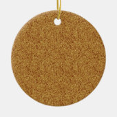 Creëer Your Ewn Gold Glitter-kerstversiering Keramisch Ornament (Voorkant)