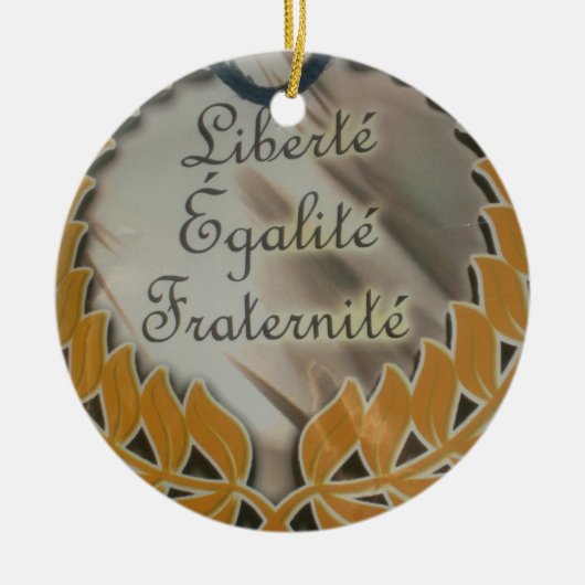 Creëer Your Ewn Liberty Equality Keramisch Ornament (Voorkant)
