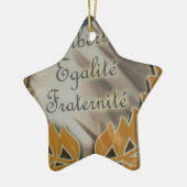 Creëer Your Ewn Liberty Equality Keramisch Ornament (Links)