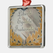 Creëer Your Ewn Liberty Equality Metalen Ornament (Links)