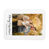 Creëer Your Ewn Merry-kerstfamilie Foto Magneet (Horizontaal)